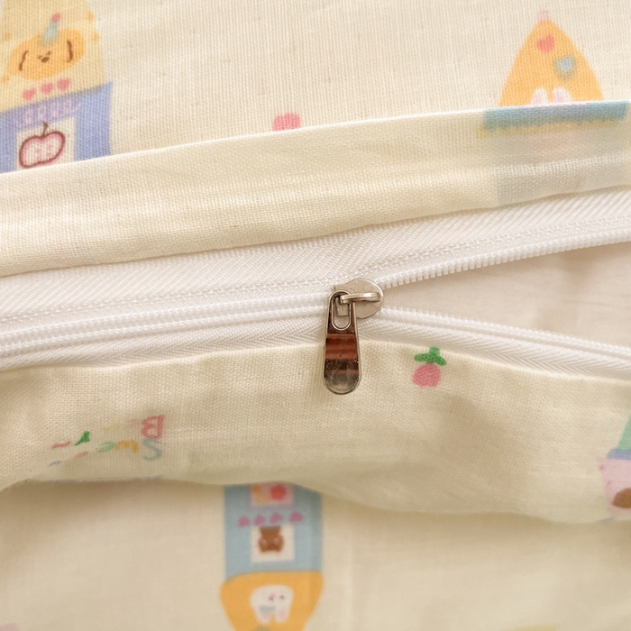 91家纺网 家纺一手货源 找家纺 博雅 2025新款全棉A类双层纱四件套 甜梦城堡