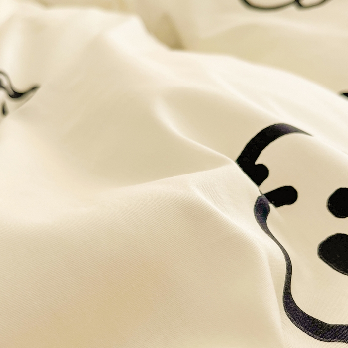 91家纺网 家纺一手货源 找家纺 柠馨 2025新款13372全棉学生三件套单人宿舍三件套四件套 小甜狗