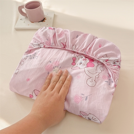 91家纺网 家纺一手货源 找家纺 （总）温眠 2025新款A类亲肤水洗棉可爱卡通印花床笠