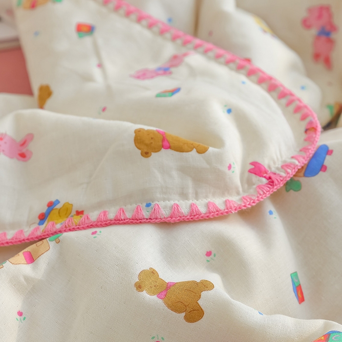 91家纺网 家纺一手货源 找家纺 买家秀 爆款不断货A类母婴级双层纱大豆被子春秋被秋冬被大豆纤维被子被芯空调被20%大豆被子夏被夏凉被 动物派对