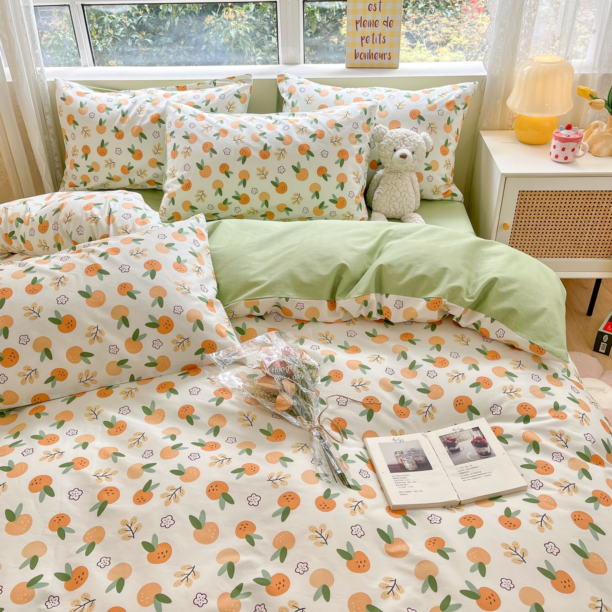 91家纺网 家纺一手货源 找家纺 柠馨 2025新款13372全棉床单床笠枕套被套单品系列-单被套 乐蕾