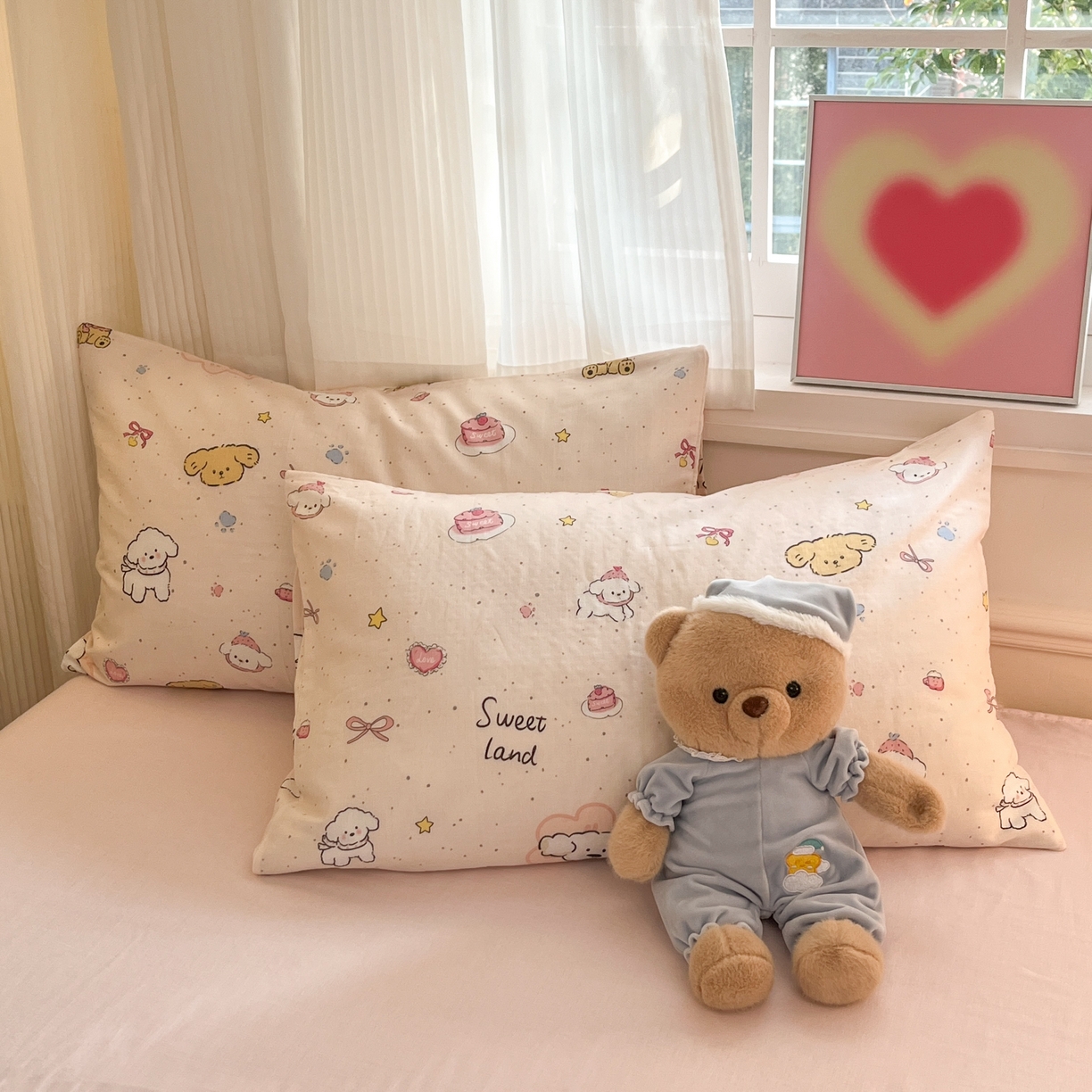 91家纺网 家纺一手货源 找家纺 （总）博雅 2025新款全棉A类双层纱四件套