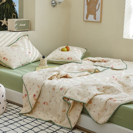 买家秀 爆款不断货A类母婴级双层纱大豆被子春秋被秋冬被大豆纤维被子被芯空调被20%大豆被子夏被夏凉被 小红帽