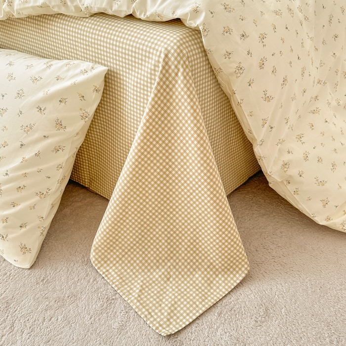 91家纺网 家纺一手货源 找家纺 柠馨 2025新款13372全棉学生三件套单人宿舍三件套四件套 倾心