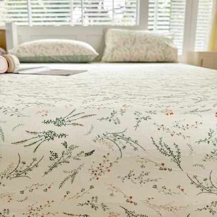 柠馨 2025新款13372全棉床单床笠枕套被套单品系列-单床笠 洛伊