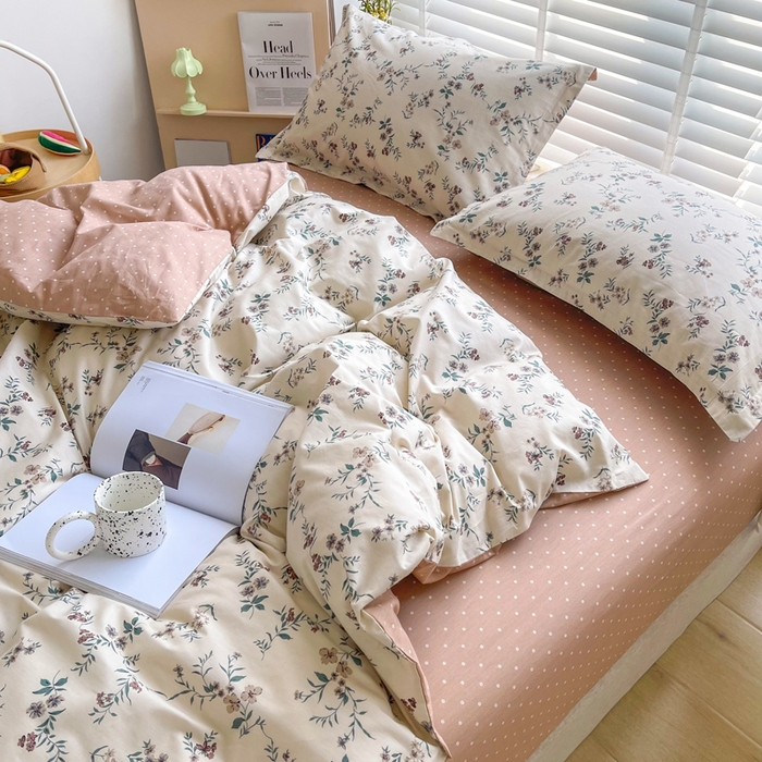 91家纺网 家纺一手货源 找家纺 柠馨 2025新款13372全棉床单床笠枕套被套单品系列-单被套 沐风