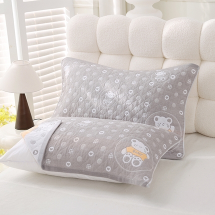 91家纺网 家纺一手货源 找家纺 （总）朴尔家纺-毛巾被 2025新款芬柔AB纱卡通三层纯棉纱布枕巾