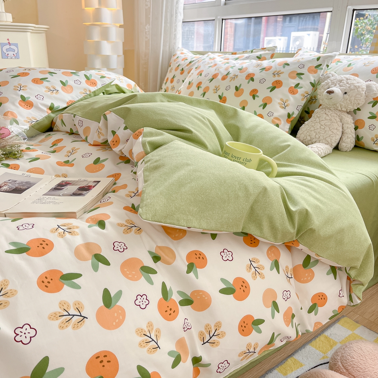 91家纺网 家纺一手货源 找家纺 柠馨 2025新款13372全棉床单床笠枕套被套单品系列-单被套 乐蕾