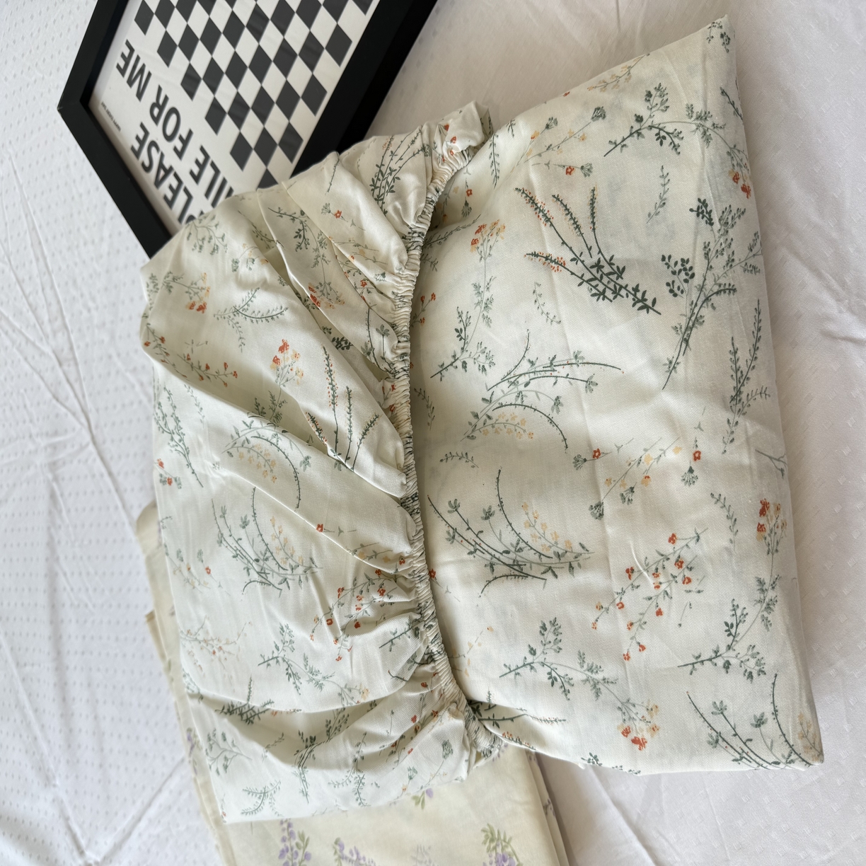 91家纺网 家纺一手货源 找家纺 柠馨 2025新款13372全棉床单床笠枕套被套单品系列-单床笠 洛伊