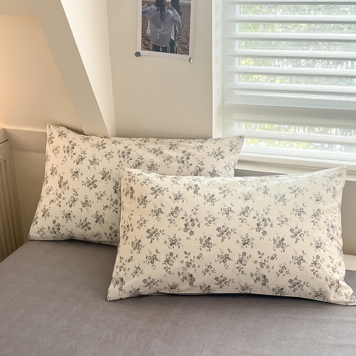 91家纺网 家纺一手货源 找家纺 柠馨 2025新款13372全棉床单床笠枕套被套单品系列-单枕套 素颜幽兰