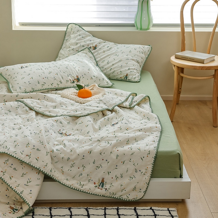 91家纺网 家纺一手货源 找家纺 买家秀 爆款不断货A类母婴级双层纱大豆被子春秋被秋冬被大豆纤维被子被芯空调被20%大豆被子夏被夏凉被 薇拉