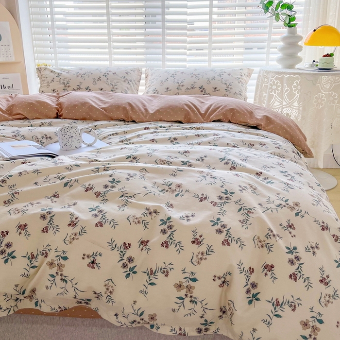 91家纺网 家纺一手货源 找家纺 柠馨 2025新款13372全棉床单床笠枕套被套单品系列-单被套 沐风