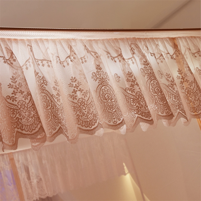 91家纺网 家纺一手货源 找家纺 青竹苑 2025新款花边TU拉链外穿全底坐床蚊帐 香妃玉