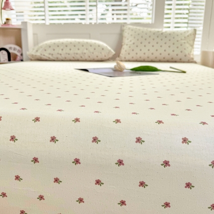 柠馨 2025新款13372全棉床单床笠枕套被套单品系列-单床笠 拾忆