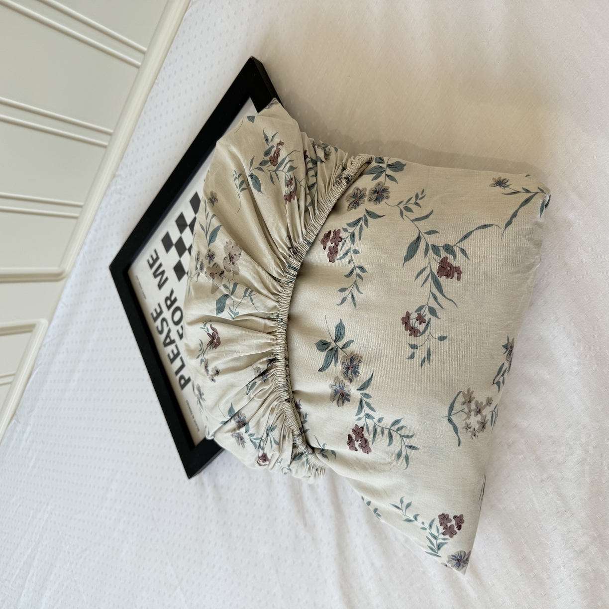 91家纺网 家纺一手货源 找家纺 柠馨 2025新款13372全棉床单床笠枕套被套单品系列-单床笠 沐风