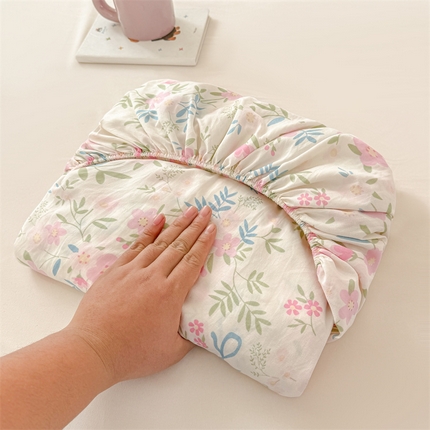 91家纺网 家纺一手货源 找家纺 （总）温眠 2025新款A类亲肤水洗棉可爱卡通印花床笠