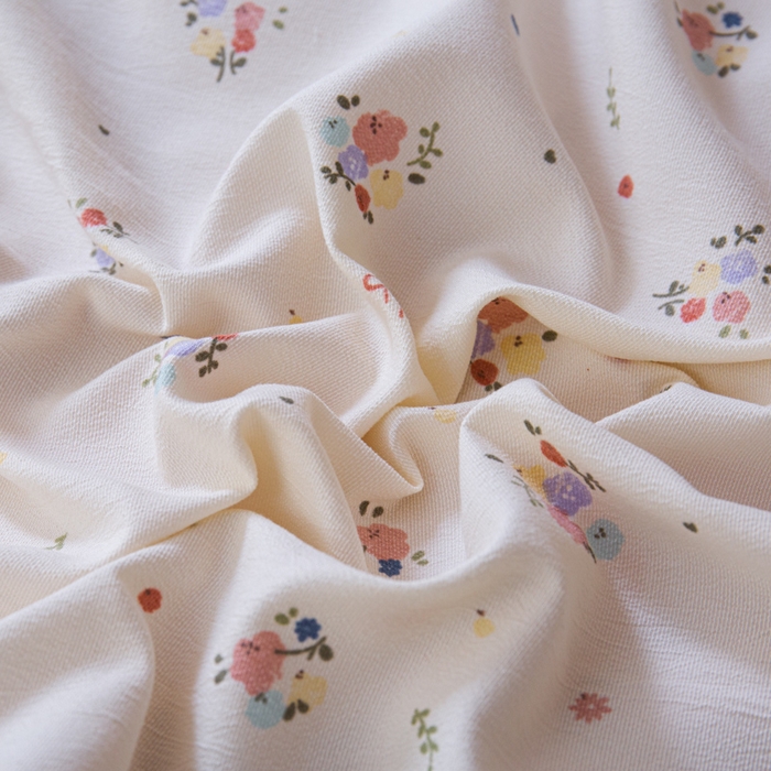 91家纺网 家纺一手货源 找家纺 斯卡诺家纺 2025新款针织天竺棉水洗棉四件套被套学生宿舍三件套床单款 小幸福