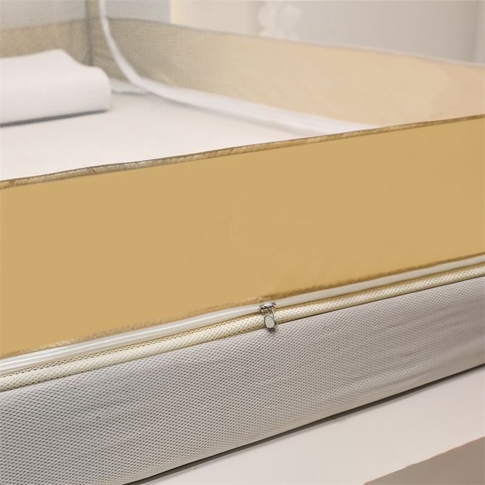 91家纺网 家纺一手货源 找家纺 青竹苑 2025新款双层雪纺边回底外穿坐床 香槟色