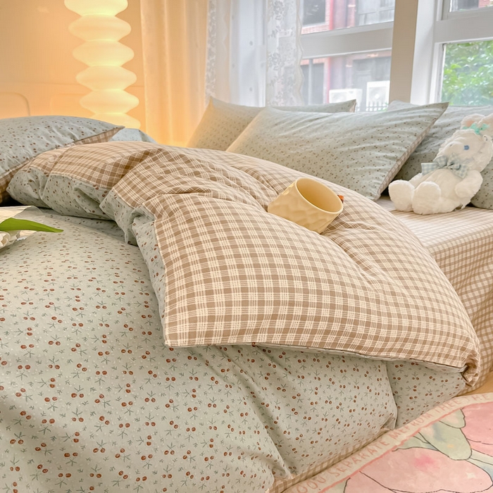 91家纺网 家纺一手货源 找家纺 柠馨 2025新款13372全棉学生三件套单人宿舍三件套四件套 觅儿