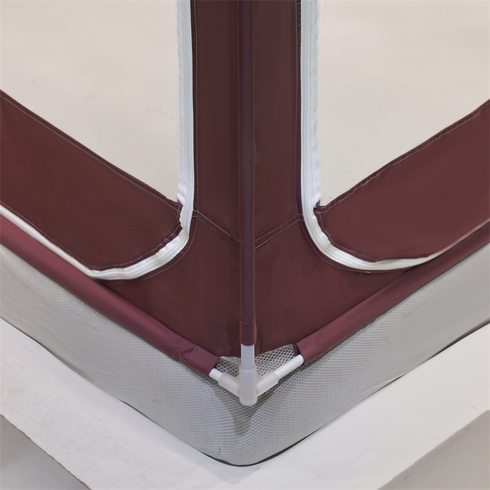 91家纺网 家纺一手货源 找家纺 青竹苑 2025新款双层雪纺边回底外穿坐床 太妃紫