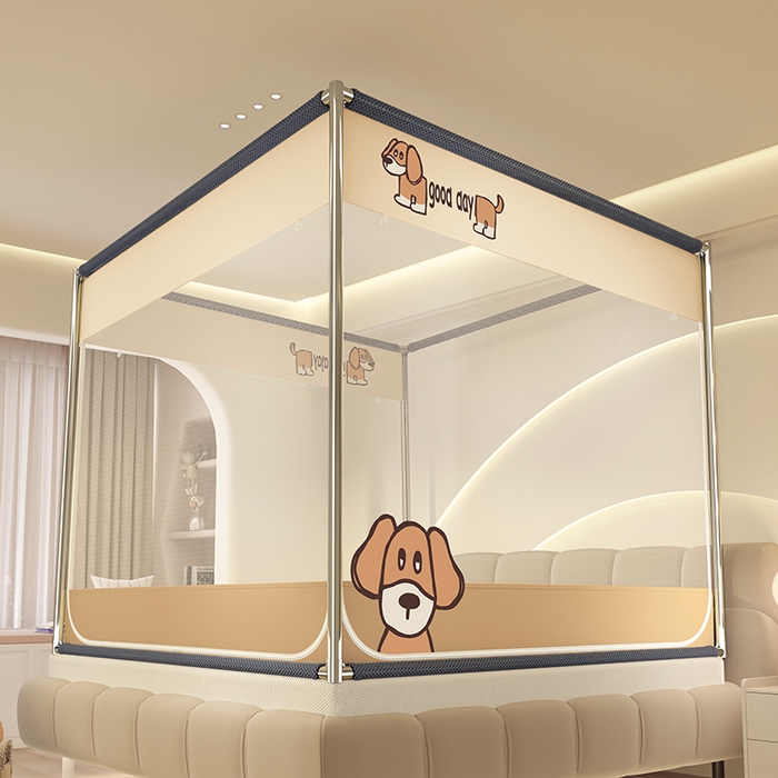 91家纺网 家纺一手货源 找家纺 （总）青竹苑 2025新款烫画外穿防摔坐床蚊帐