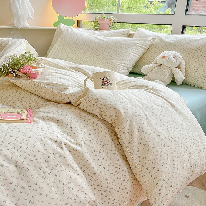 91家纺网 家纺一手货源 找家纺 柠馨 2025新款13372全棉床单床笠枕套被套单品系列-单被套 淡若烟云
