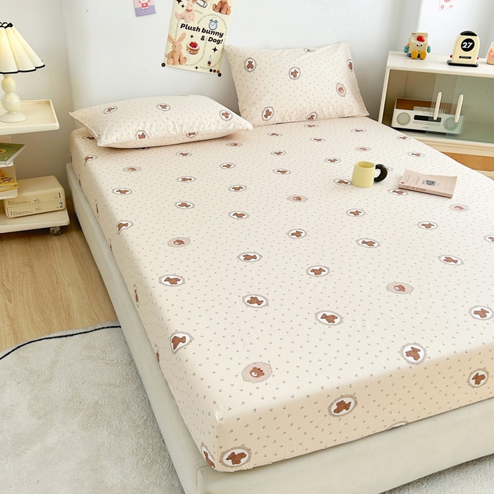 91家纺网 家纺一手货源 找家纺 柠馨 2025新款13372全棉床单床笠枕套被套单品系列-单床笠 薇薇安