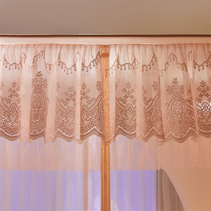 91家纺网 家纺一手货源 找家纺 青竹苑 2025新款花边TU拉链外穿全底坐床蚊帐 香妃玉