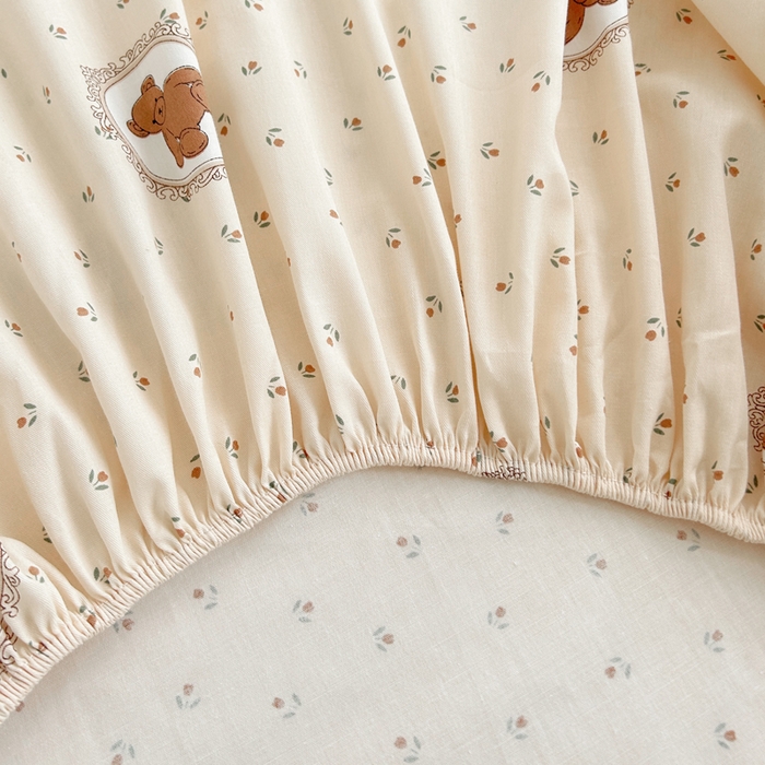 91家纺网 家纺一手货源 找家纺 柠馨 2025新款13372全棉床单床笠枕套被套单品系列-单床笠 薇薇安