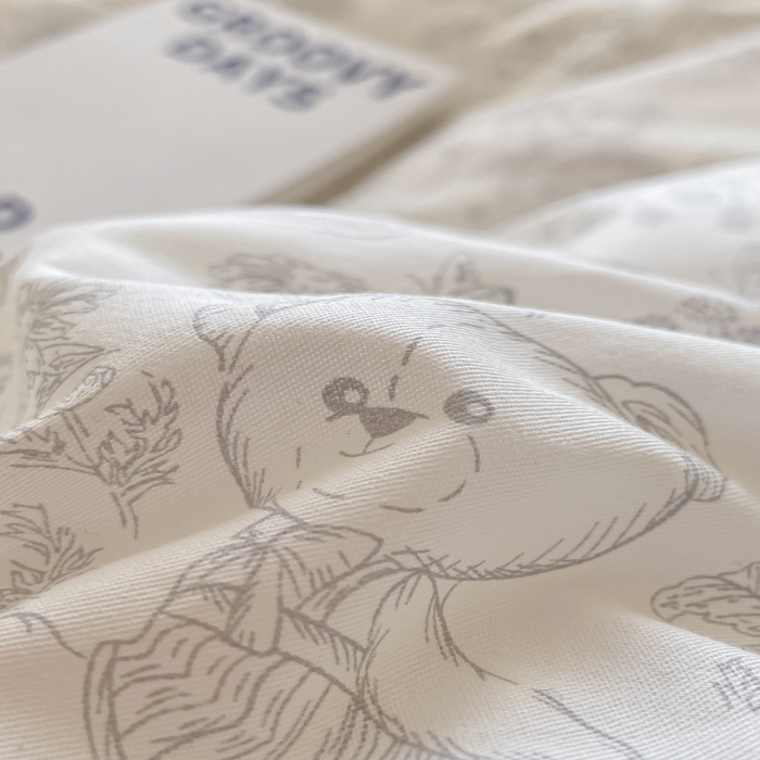 91家纺网 家纺一手货源 找家纺 柠馨 2025新款13372全棉床单床笠枕套被套单品系列-单被套 可爱森林