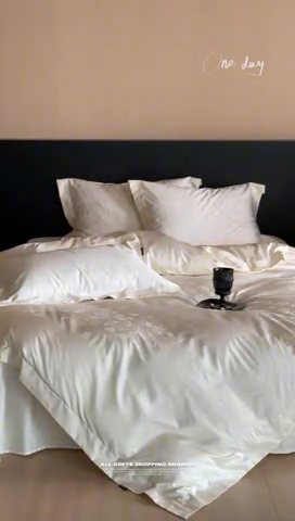 91家纺网 家纺一手货源 找家纺 （总）窝米 2025春季新品100支长绒棉轻奢提花四件套系列