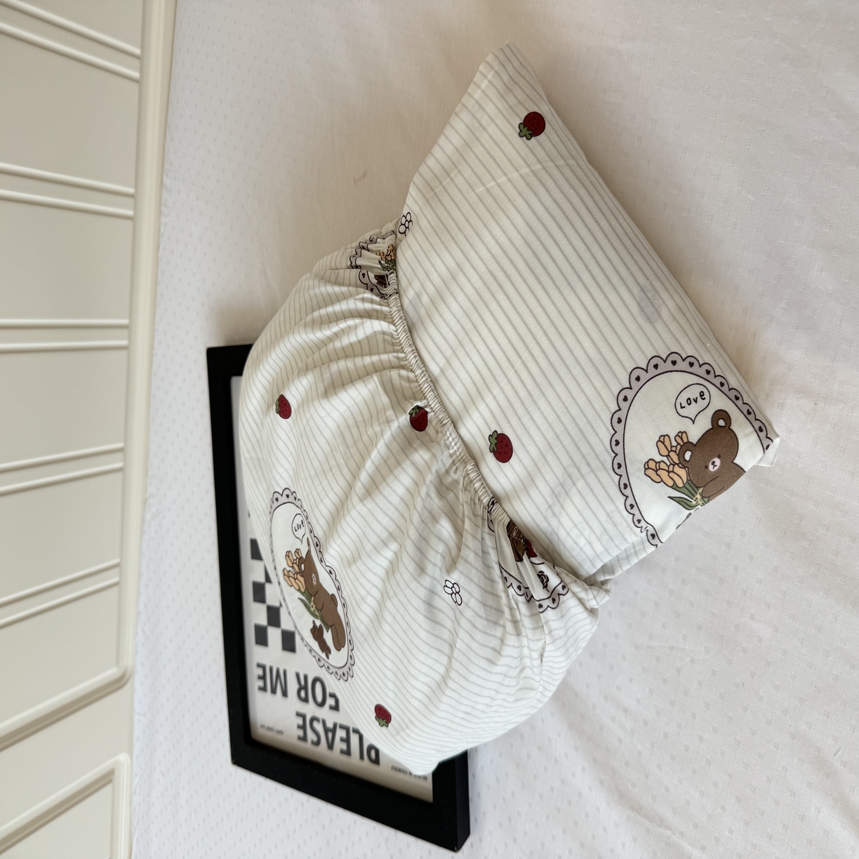 91家纺网 家纺一手货源 找家纺 柠馨 2025新款13372全棉床单床笠枕套被套单品系列-单床笠 卡洛儿