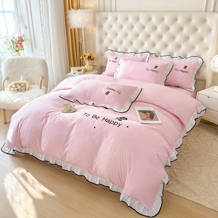 91家纺网 家纺一手货源 找家纺 （总）逸尚阁 2025新款蕾娜系列四件套（提供买家秀）