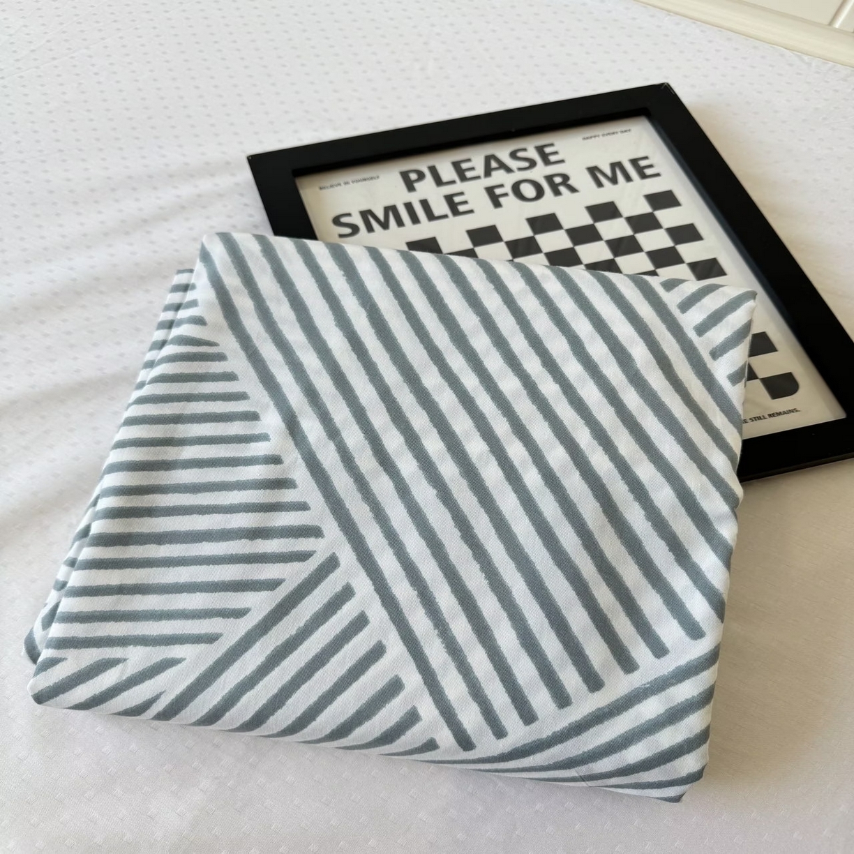 91家纺网 家纺一手货源 找家纺 柠馨 2025新款13372全棉床单床笠枕套被套单品系列-单床单 编织生活绿