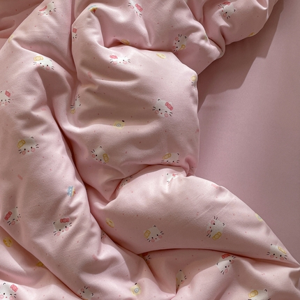 91家纺网 家纺一手货源 找家纺 （总）仟网汇 2025新款针织双层纱AB版四件套