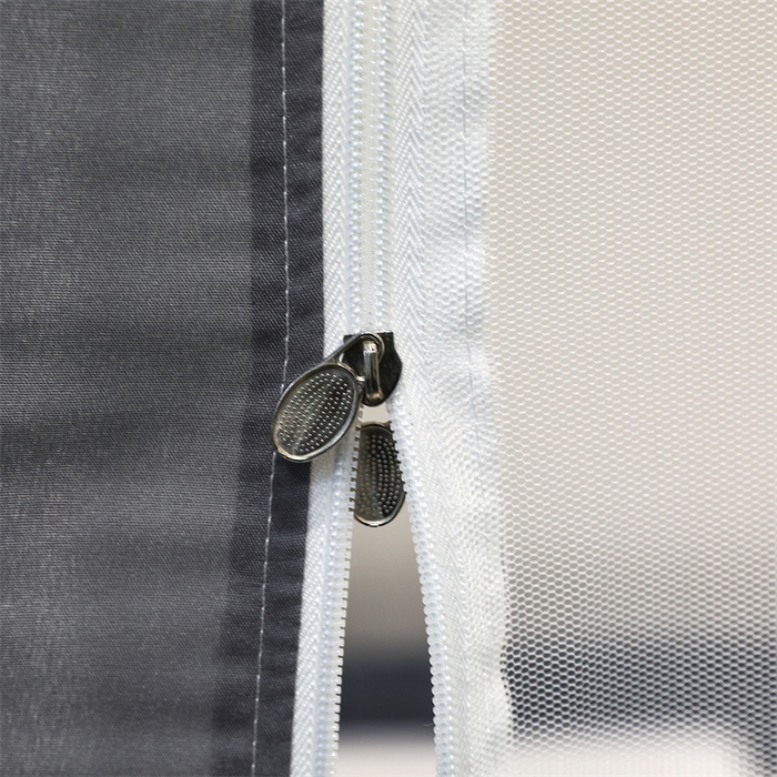 91家纺网 家纺一手货源 找家纺 青竹苑 2025新款双层雪纺边回底外穿坐床 绅士灰