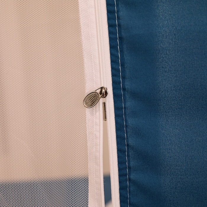 91家纺网 家纺一手货源 找家纺 青竹苑 2025新款外穿中式坐床全底防摔蚊帐 清茵绿