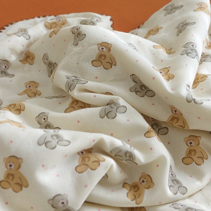 91家纺网 家纺一手货源 找家纺 买家秀 爆款不断货A类母婴级双层纱大豆被子春秋被秋冬被大豆纤维被子被芯空调被20%大豆被子夏被夏凉被 波点玩偶熊