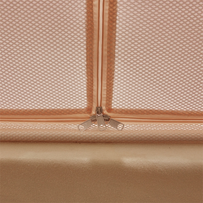 91家纺网 家纺一手货源 找家纺 青竹苑 2025新款花边TU拉链外穿全底坐床蚊帐 香妃玉