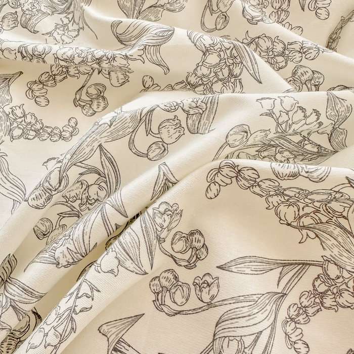 91家纺网 家纺一手货源 找家纺 柠馨 2025新款13372全棉印花四件套 麦语