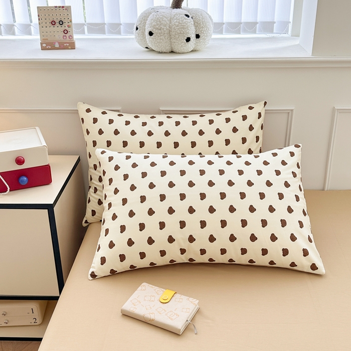 91家纺网 家纺一手货源 找家纺 柠馨 2025新款13372全棉印花四件套 卡夫小熊