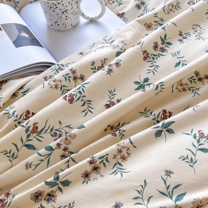 91家纺网 家纺一手货源 找家纺 柠馨 2025新款13372全棉床单床笠枕套被套单品系列-单被套 沐风