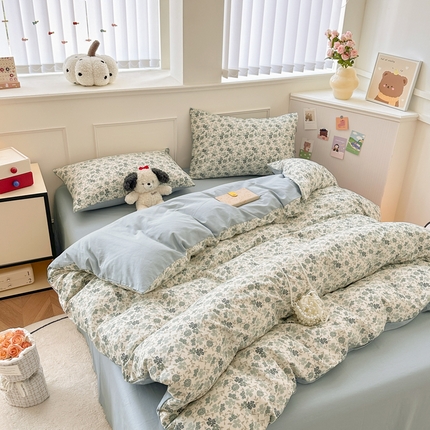 柠馨 2025新款13372全棉印花四件套 星雅