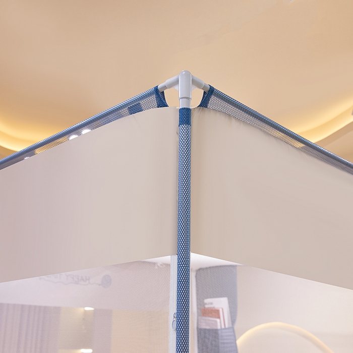 91家纺网 家纺一手货源 找家纺 青竹苑 2025新款口袋款外穿防摔坐床蚊帐 毛线喵