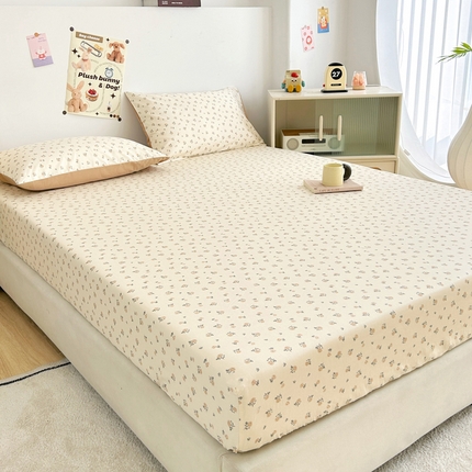 柠馨 2025新款13372全棉床单床笠枕套被套单品系列-单床笠 馥郁