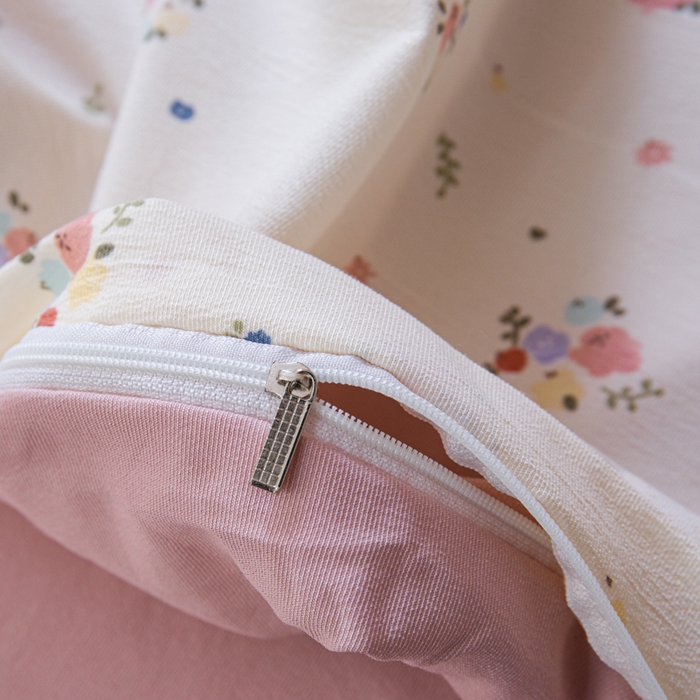 91家纺网 家纺一手货源 找家纺 斯卡诺家纺 2025新款针织天竺棉水洗棉四件套被套学生宿舍三件套床单款 小幸福