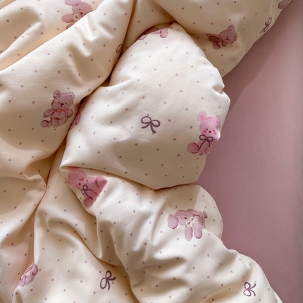 91家纺网 家纺一手货源 找家纺 （总）仟网汇 2025新款针织双层纱AB版四件套