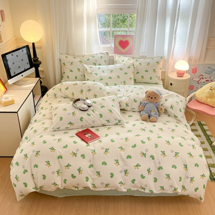 博雅 2025新款全棉A类双层纱四件套 酷酷龙