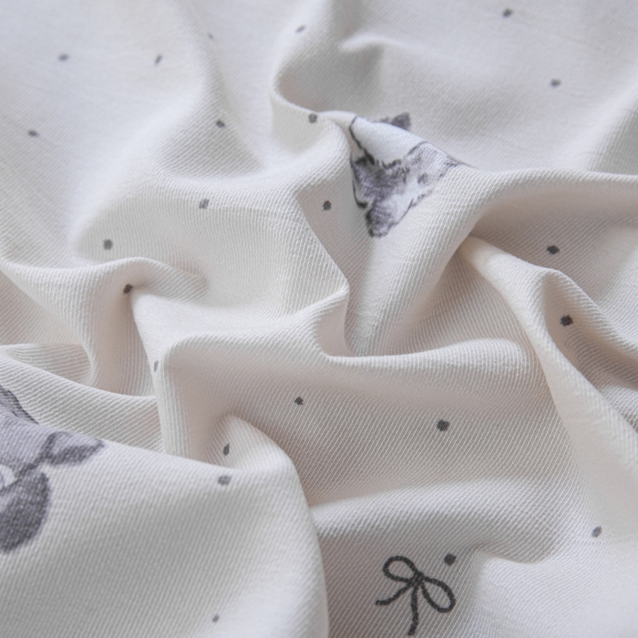 91家纺网 家纺一手货源 找家纺 斯卡诺家纺 2025新款针织天竺棉水洗棉四件套被套学生宿舍三件套床单款 旺财