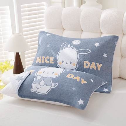 91家纺网 家纺一手货源 找家纺 （总）朴尔家纺-毛巾被 2025新款芬柔AB纱卡通三层纯棉纱布枕巾